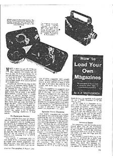 Kodak Cine Kodak 16 manual. Camera Instructions.